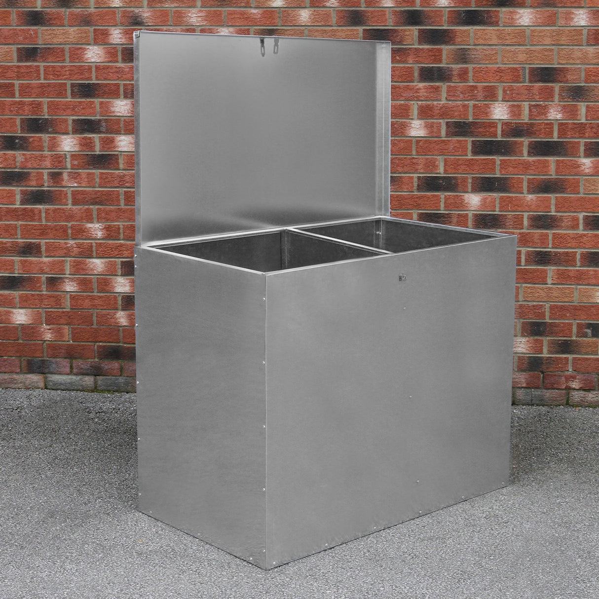 Galvanised Feed Store 2 Compartments