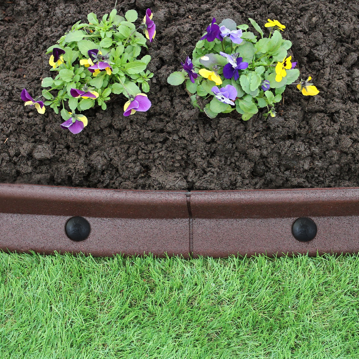 Flexible Lawn Edging Brown 1.2m x 6