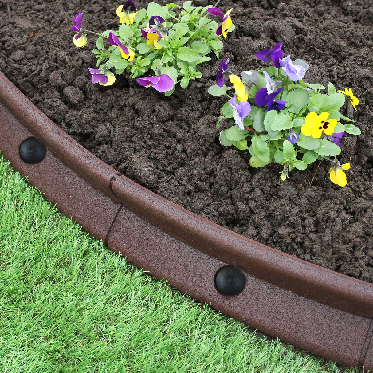 Flexible Lawn Edging Brown 1.2m x 12