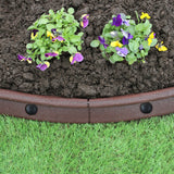 Flexible Lawn Edging Brown 1.2m x 6