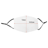 Large Face Masks Sublimation Blanks / 50 Pack