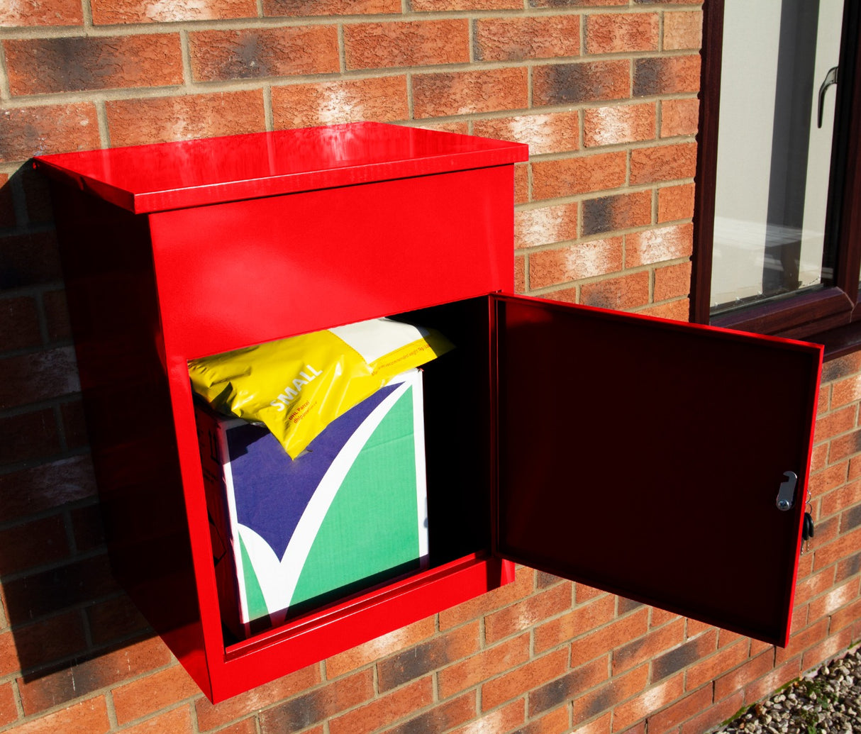 Red Parcel Post Box