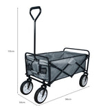 Foldable Garden Cart Grey