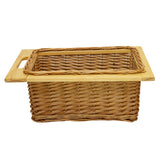 Pull Out Wicker Kitchen Baskets 400mm