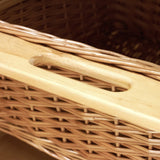 2 x Pull Out Wicker Kitchen Baskets 400mm