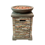 Stone Gas Fire Pit Heater