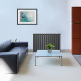 Designer Flat Panel Radiators Anthracite Grey 600mm x 910mm