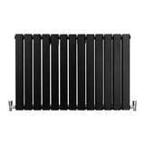 Designer Flat Panel Radiators Matt Black 600mm x 910mm