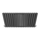 Designer Flat Panel Radiators Anthracite Grey 600mm x 1190mm