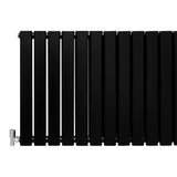 Designer Flat Panel Radiators Matt Black 600mm x 1190mm