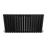 Designer Flat Panel Radiators Matt Black 600mm x 1190mm