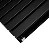 Designer Flat Panel Radiators Matt Black 600mm x 1190mm