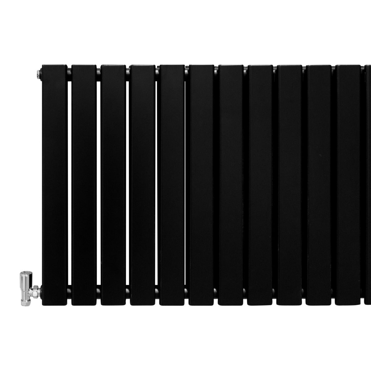 Designer Flat Panel Radiators Matt Black 600mm x 1400mm