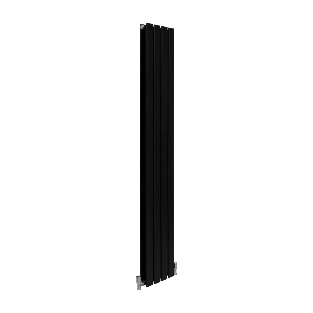 Designer Flat Panel Radiators Matt Black 1600mm x 280mm