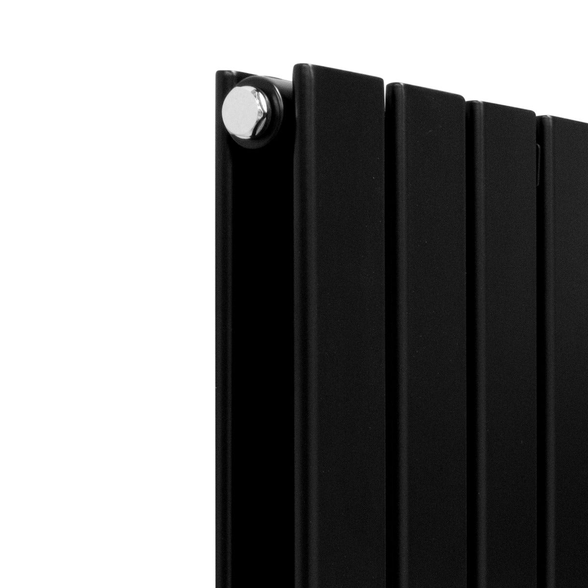 Designer Flat Panel Radiators Matt Black 1600mm x 280mm