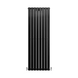 Designer Flat Panel Radiators Matt Black 1600mm x 560mm