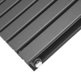 Designer Flat Panel Radiators Anthracite Grey 1600mm x 700mm