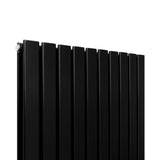 Designer Flat Panel Radiators Matt Black 1600mm x 700mm