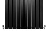 Designer Flat Panel Radiators Matt Black 1600mm x 700mm