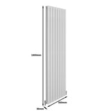 Designer Flat Panel Radiators Gloss White 1800mm x 560mm