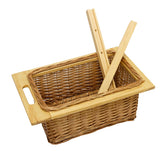 3 x Pull Out Wicker Kitchen Baskets 400mm