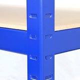 Monster Racking T-Rax Strong Storage Shelves, Blue, 120cm W, 60cm D, Set of 3