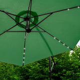 Green 3m LED Cantilever Parasol