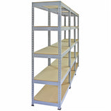 3 x Q-Rax Metal Racking Units 90 x 50 x 180cm Grey