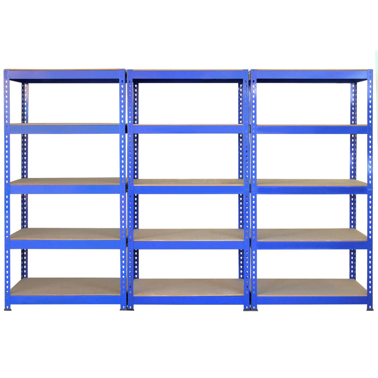 3 x Q-Rax Blue 120 x 50 x 180cm & 2 x Racking Blue 90 x 50 x 180cm