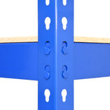 Q-Rax 3 x 90cm & 2 x 120cm Blue Metal Racking Units