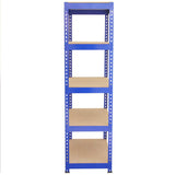 3 x Q-Rax Blue Metal Racking Units 90 x 50 x 180cm