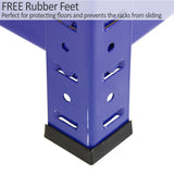 3 x T-Rax 90cm Blue Racking & Bay Connectors