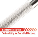 Body Revolution Olympic Hammer Curl Barbell Bar