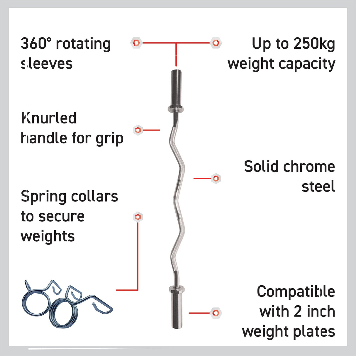 Body Revolution Olympic EZ Barbell Bar - Body Revolution