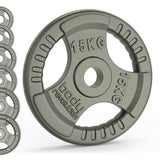 CAST IRON WEIGHT PLATES - 2" OLYMPIC TRI GRIP PAIRS (1.25 - 25 KG) - Body Revolution