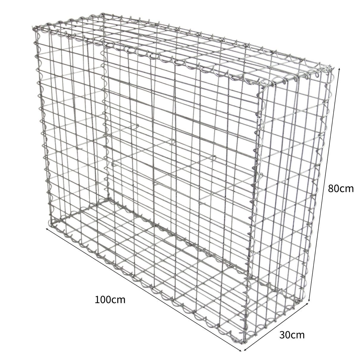 Gabion Baskets 100 x 80 x 30cm / 6 Pack