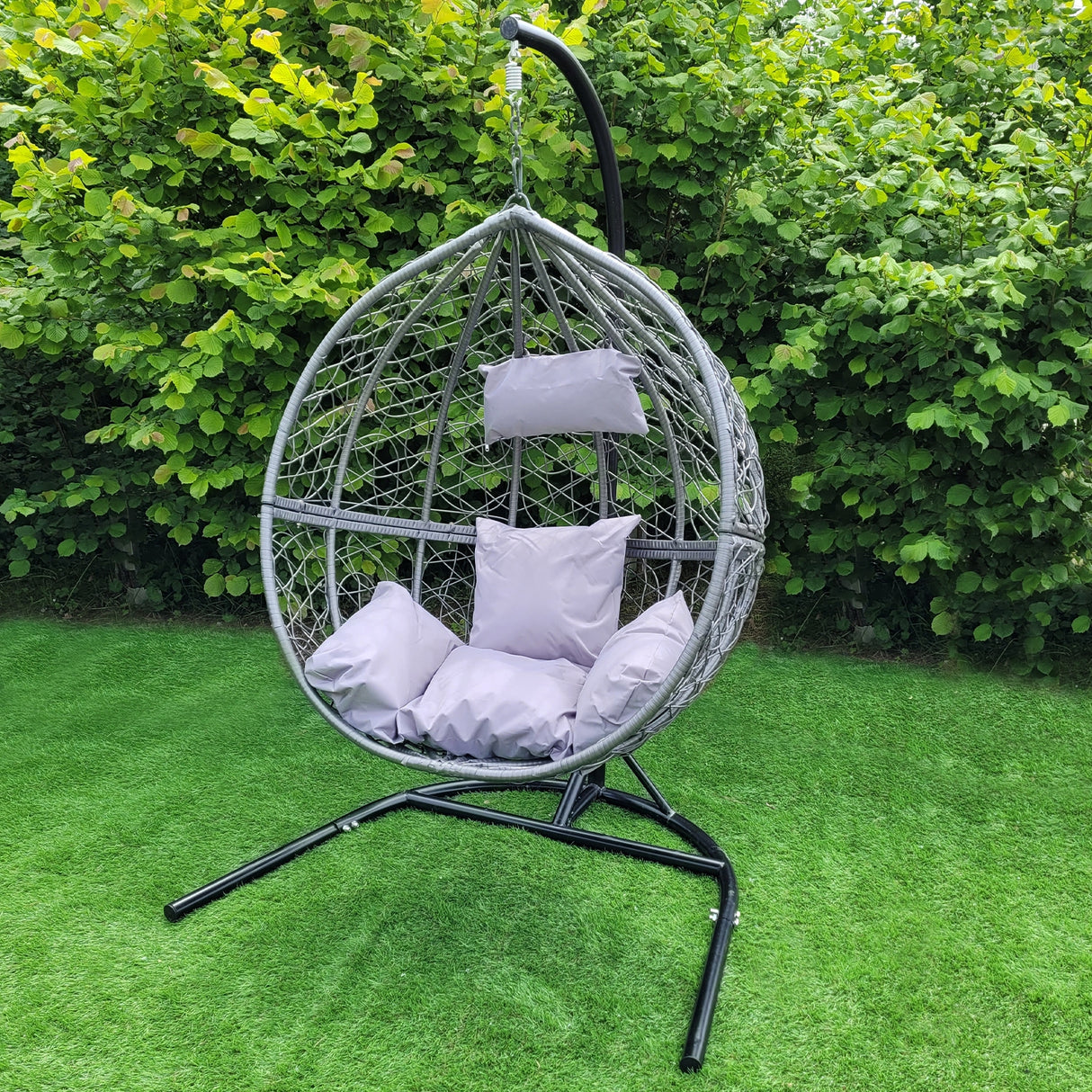 2 Grey Egg Chairs