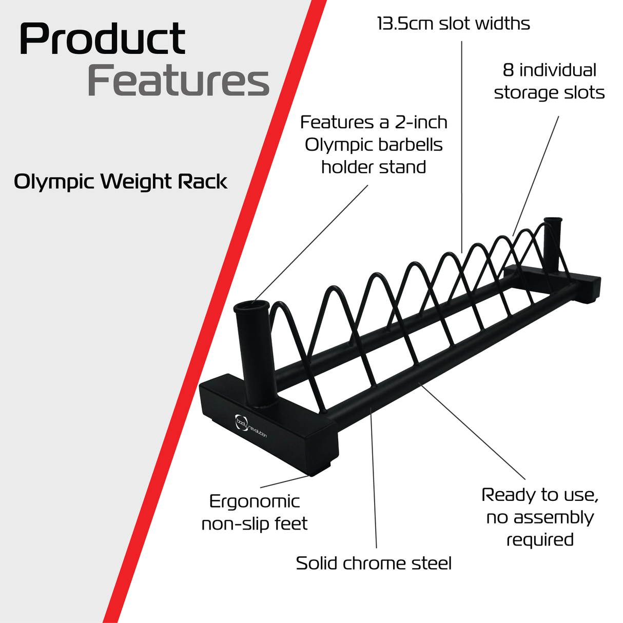 Olympic Bumper Weight Rack - Body Revolution