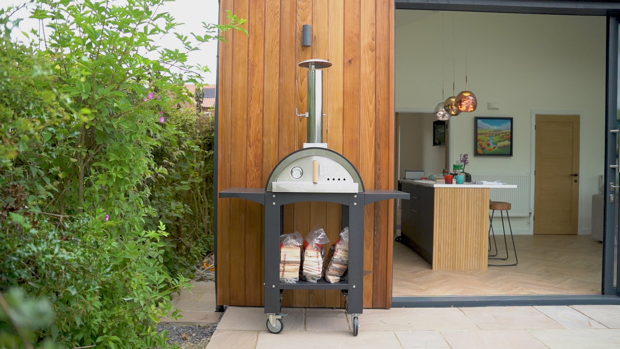 Fresh Grills Free Standing Extra Large Pizza Oven with Prep Stations