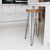 4 x 28" Hairpin Legs - 2 Prong - 10mm - Black