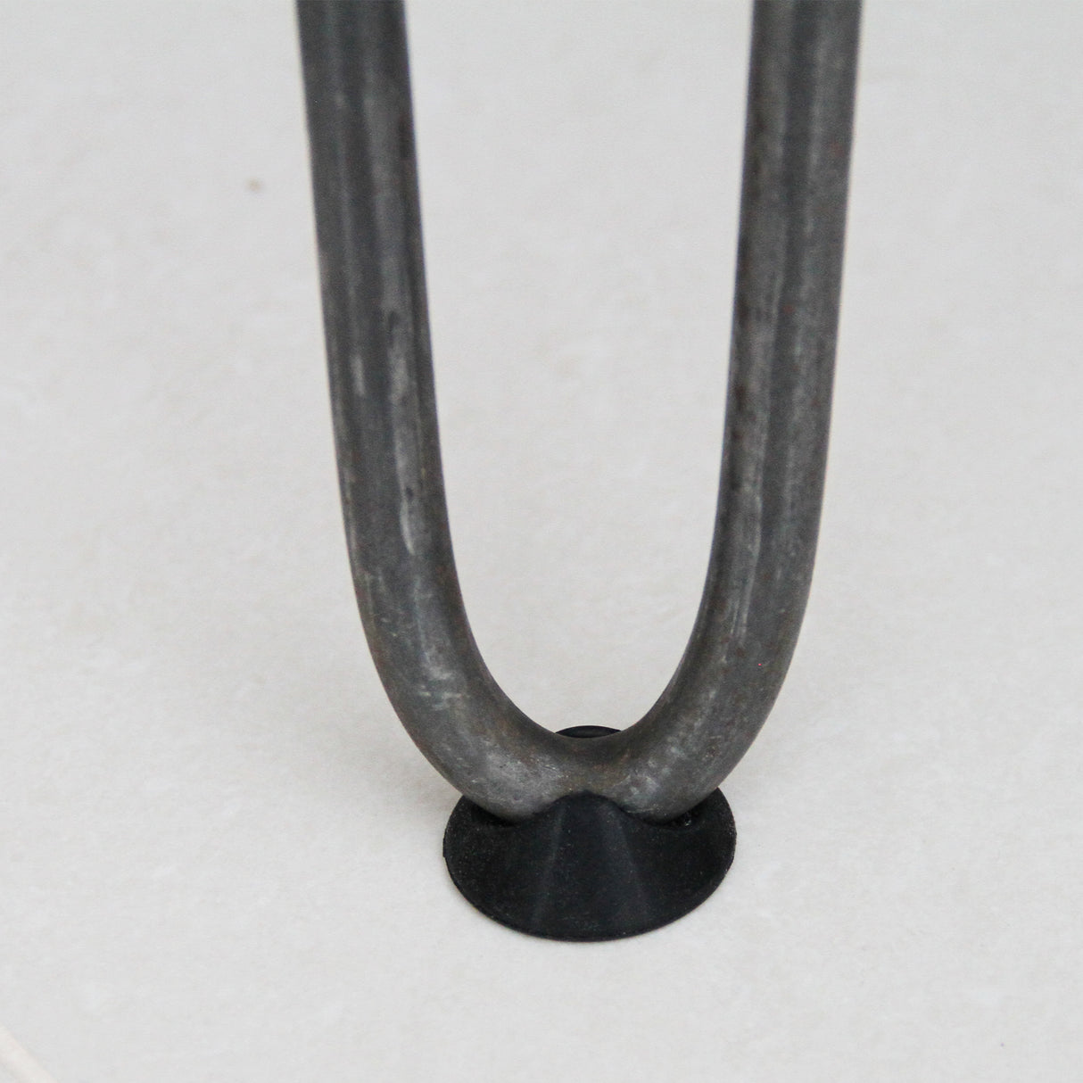 4 x 14" Hairpin Legs - 3 Prong - 10mm - Raw Steel