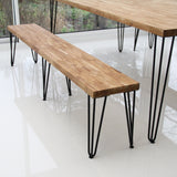 4 x 28" Hairpin Legs - 2 Prong - 10mm - Black