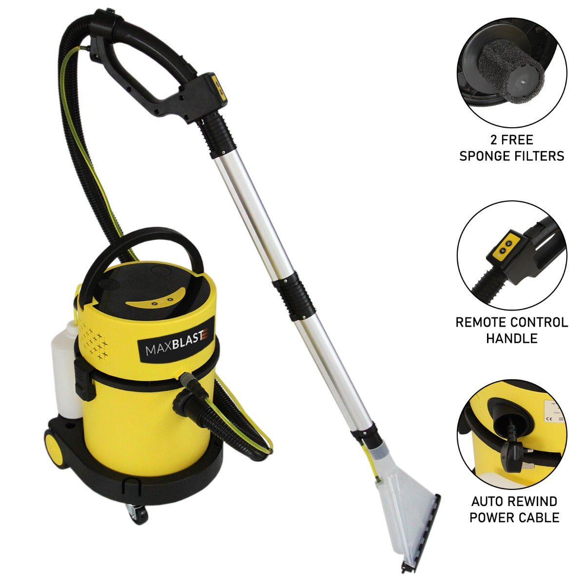 MAXBLAST Wet and Dry Vacuum Cleaner - 20 L