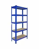 Monster Racking T-Rax Heavy Duty Shelving Units, Blue, 75cm W, 30cm D, Set of 2