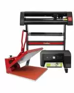 PixMax Heat Press Clam 50 x 50cm, Vinyl Cutter & Printer Bundle